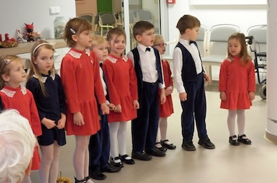 Vystoupení dětí ze souboru Skřivánek 1. 12. 2016