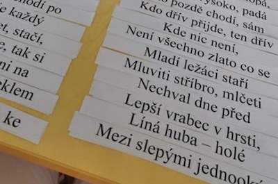 Víkendové aktivizace - přísloví
